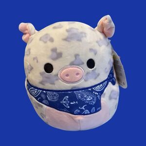 NWT Squishmallows Rosie The Pig Squishy Plush Toy 8” Bio Tags Attached